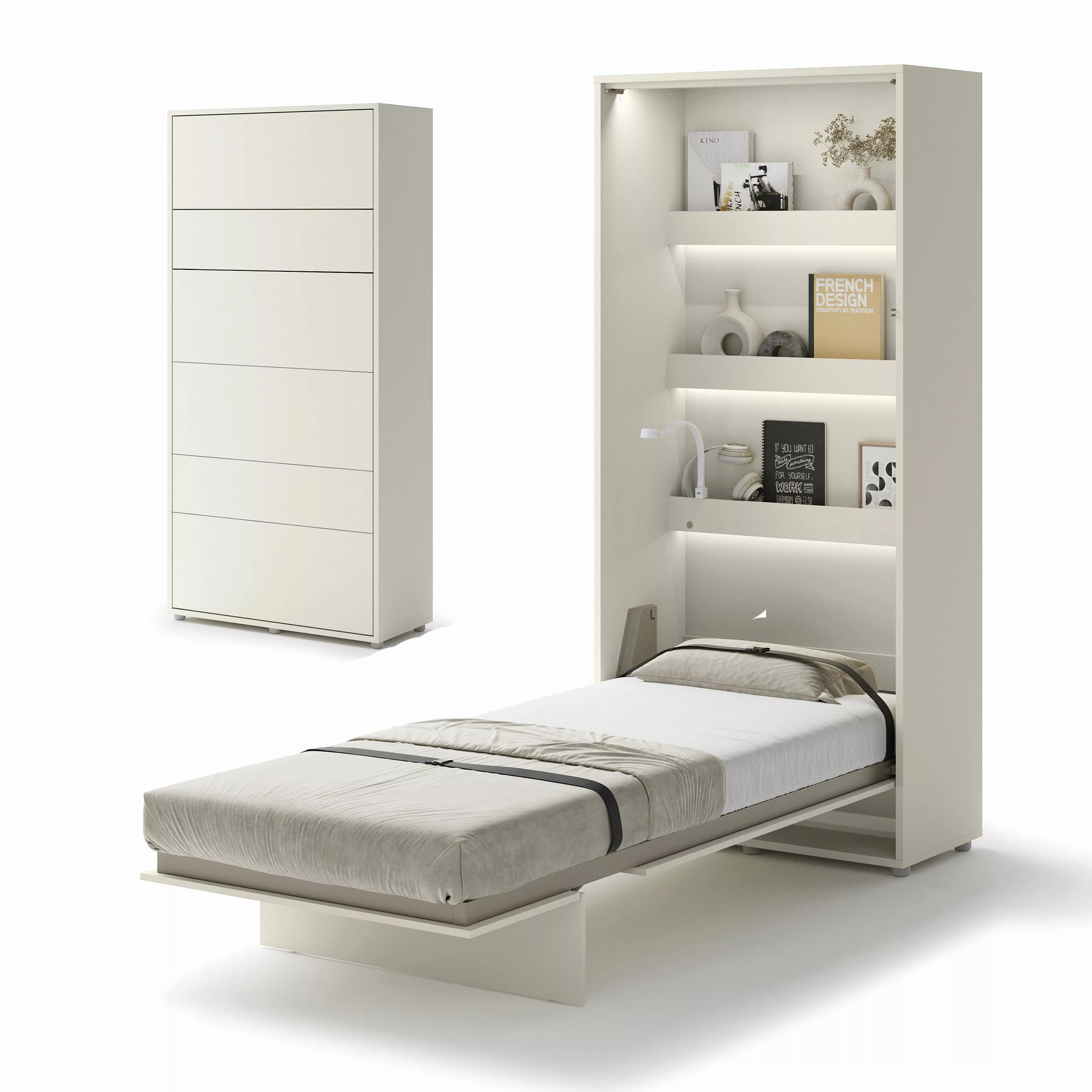 Compleo Schrankbett Vertical Wandklappbett Lenart Bed günstig online kaufen