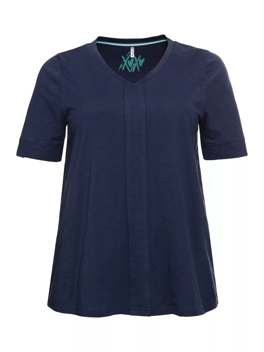 Sheego T-Shirt "Große Größen", mit dekorativer Falte vorne günstig online kaufen