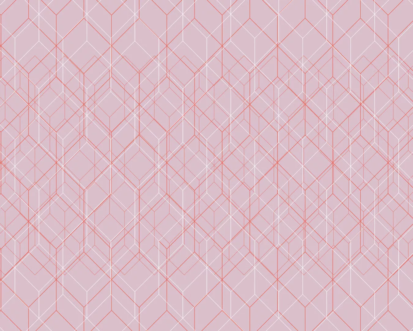 Fototapete "Pastel Grid Pink" 4,00x2,50 m / Strukturvlies Klassik günstig online kaufen