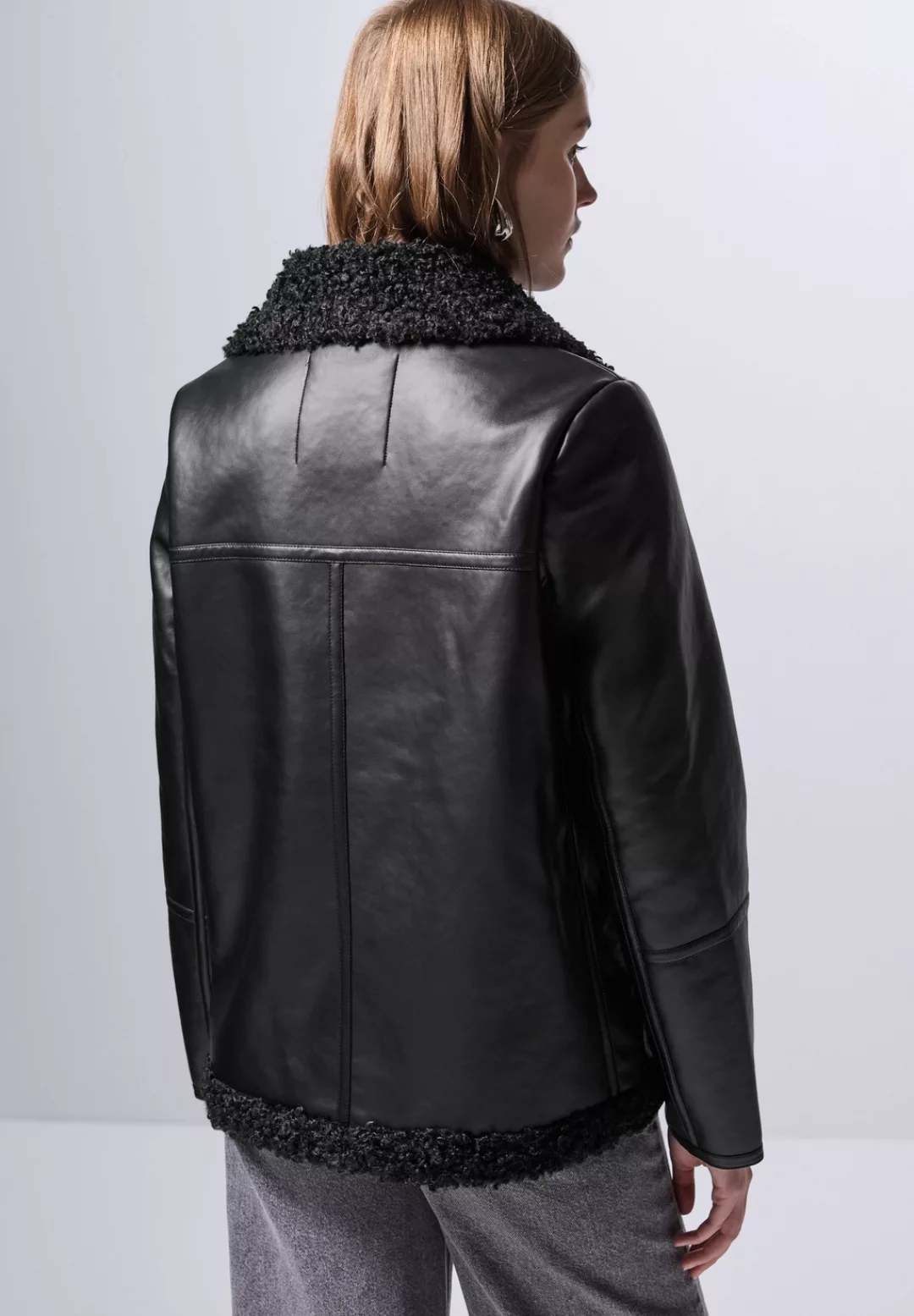 STREET ONE STUDIO Bikerjacke, ohne Kapuze, mit asymmetrichem Reißverschluss günstig online kaufen