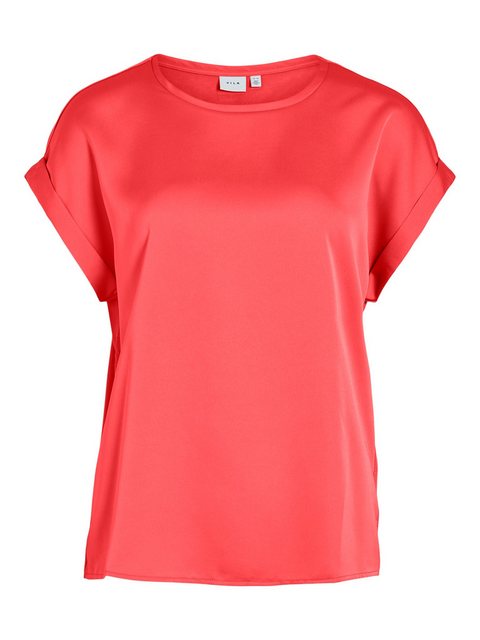 Vila Kurzarmshirt VIELLETTE S/S SATIN TOP - NOOS Satin Optik günstig online kaufen