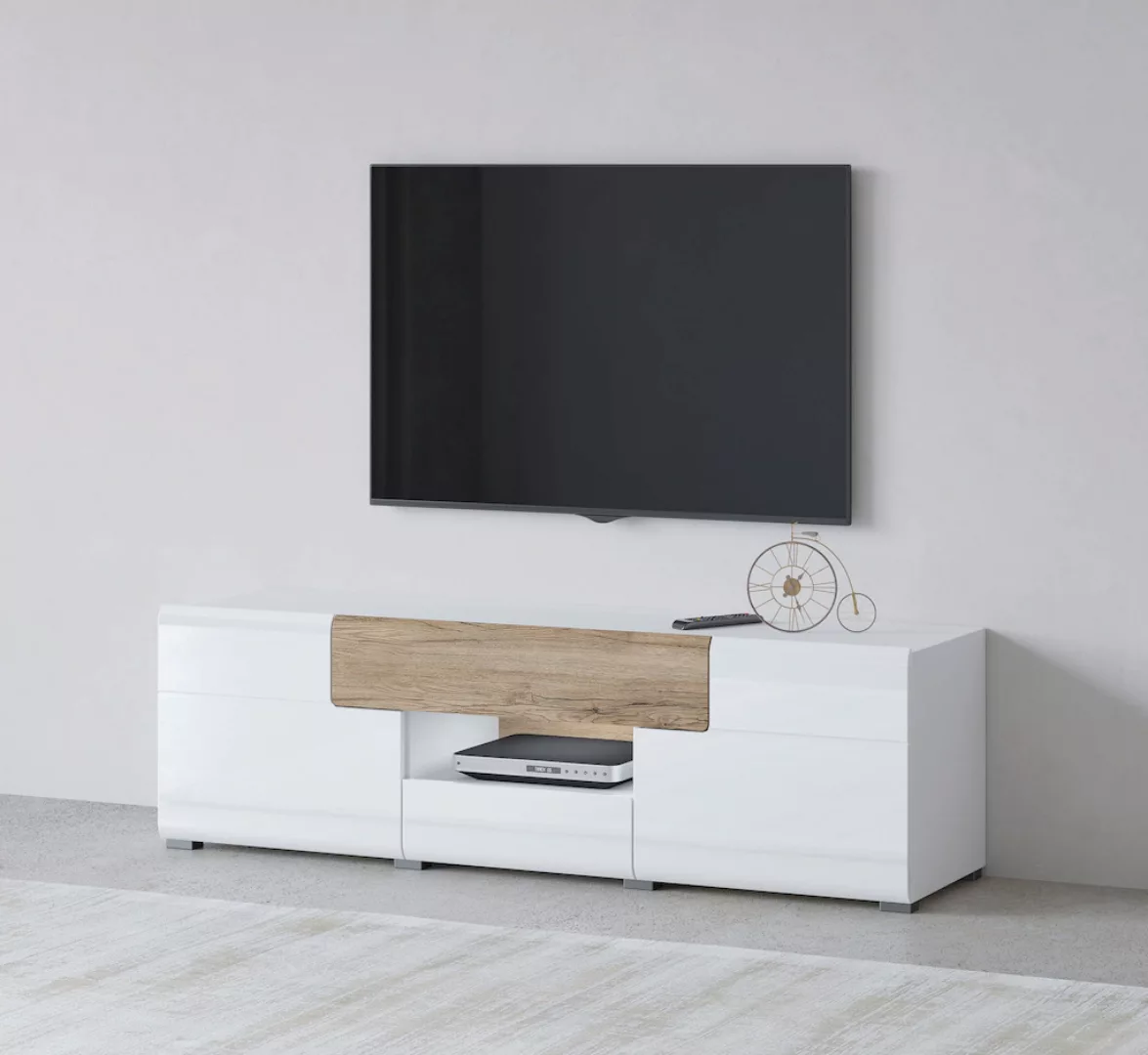 INOSIGN Lowboard "Toledo,Breite 159cm, trendige TV-Schrank mit dekorative F günstig online kaufen