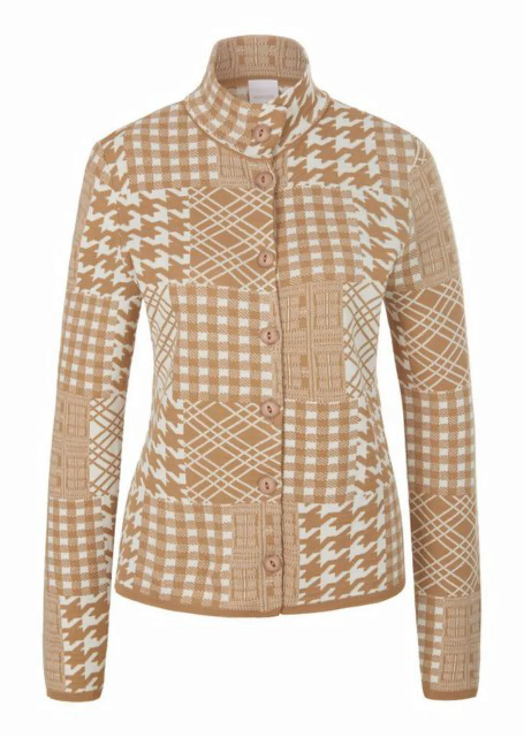 MADELEINE Kurzblazer Eleganter Strickblazer mit Tupfen günstig online kaufen