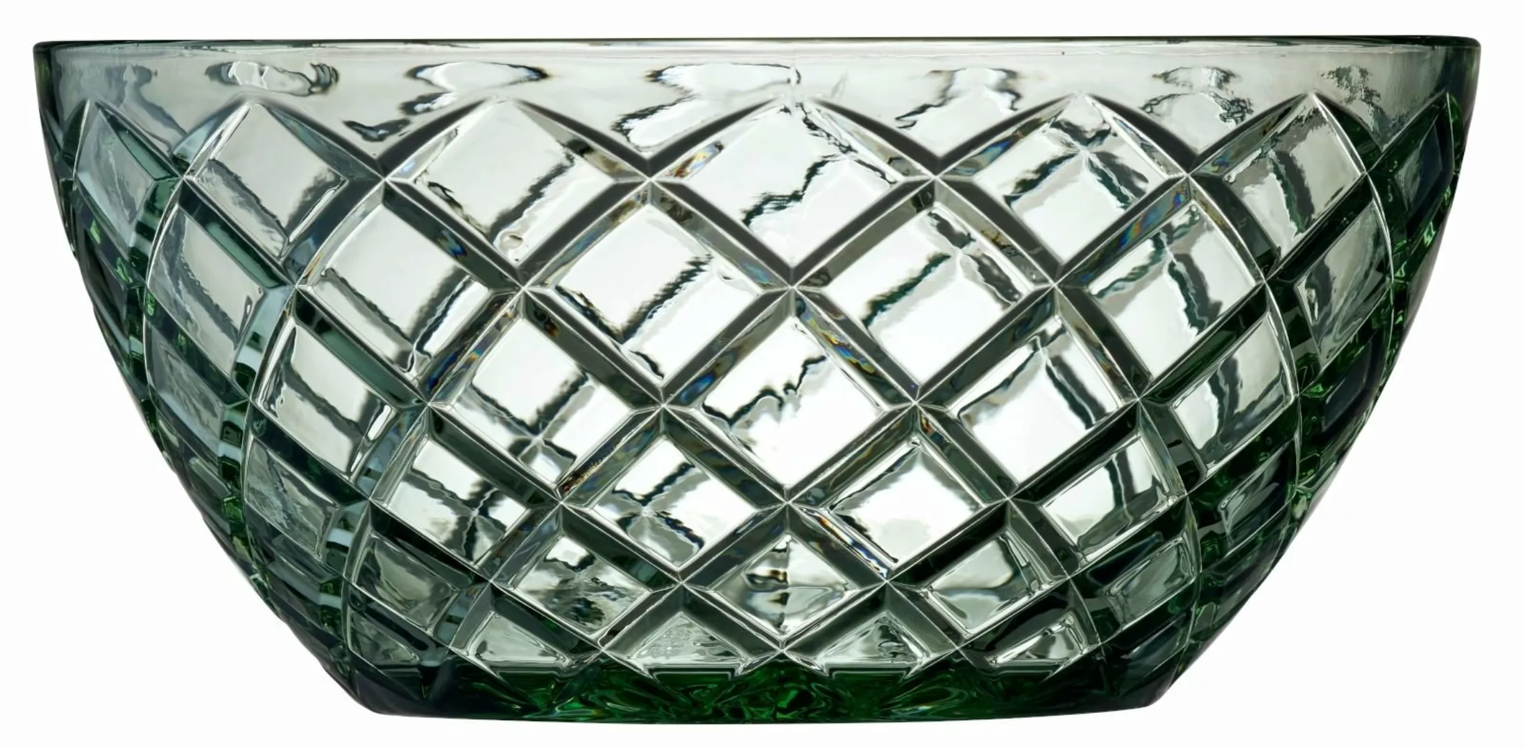 Lyngby Schüsseln, Schalen & Platten Sorrento Salatschüssel Glas grün 24cm ( günstig online kaufen