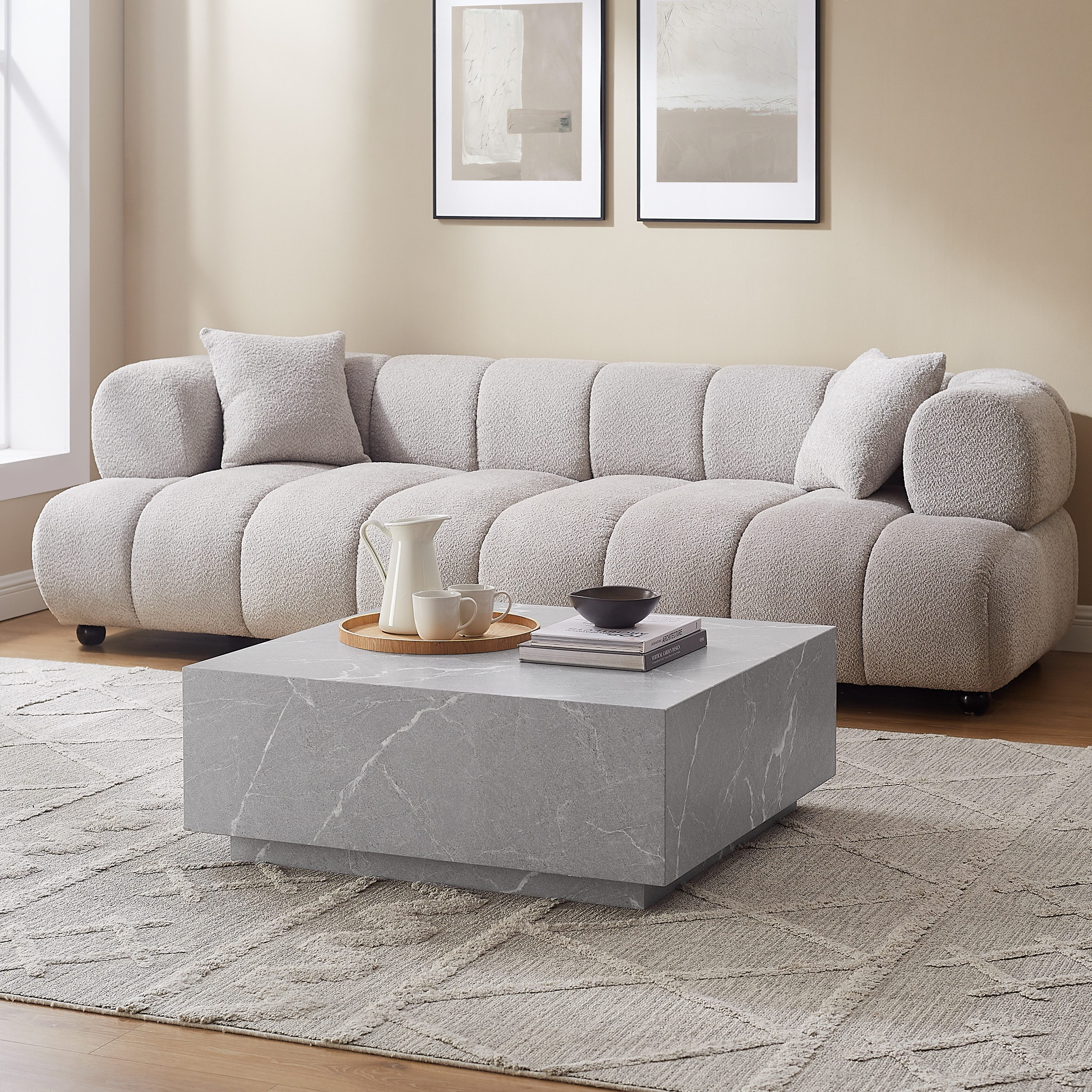 SalesFever Couchtisch "Almería Beistelltisch in Schwebe-Optik", quadratisch günstig online kaufen