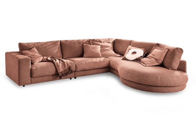 daslagerhaus living Big-Sofa Ecksofa Downtown Stoff günstig online kaufen