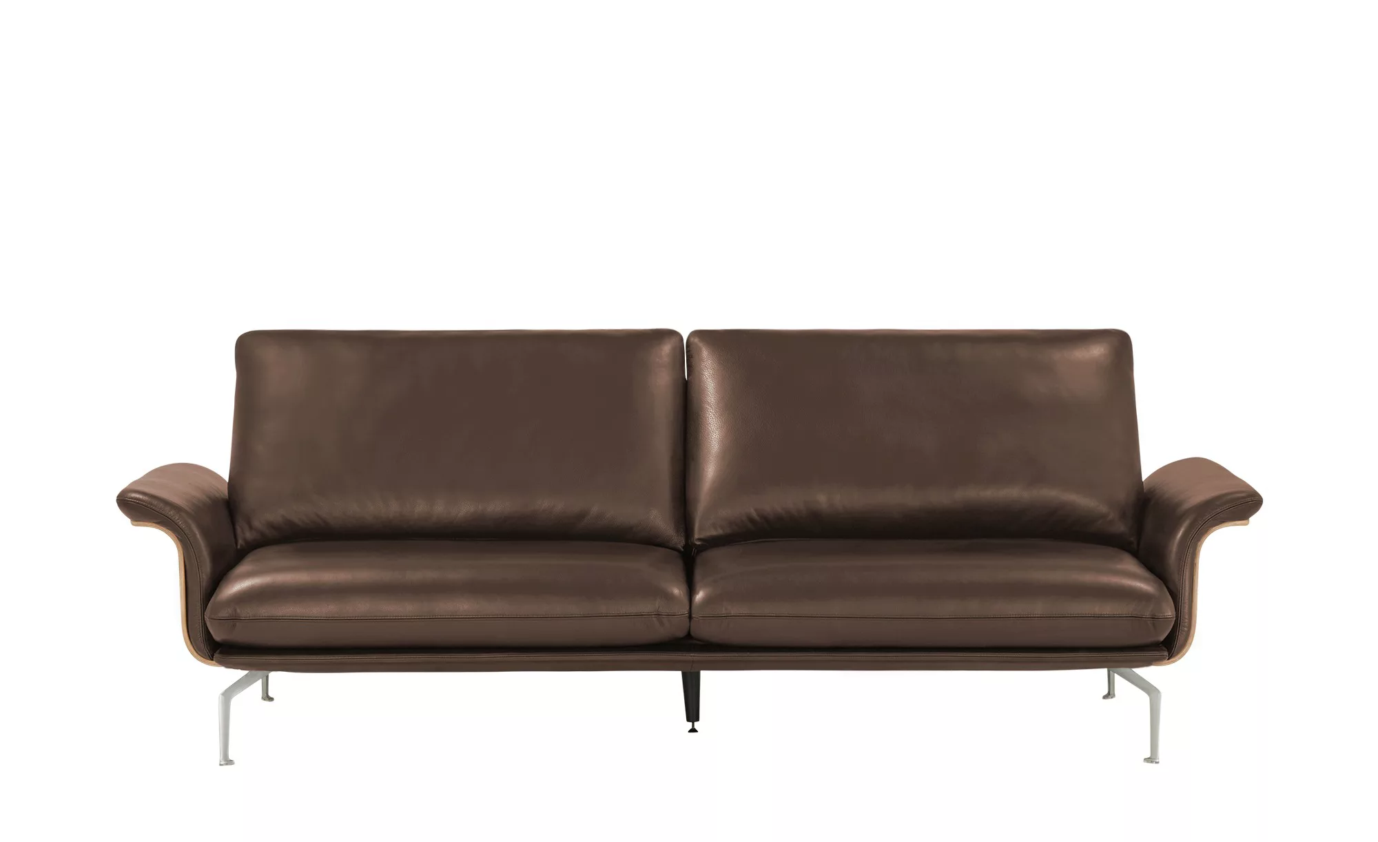 Nils Olsen Ledersofa  Alva - braun - 244 cm - 87 cm - 101 cm - Polstermöbel günstig online kaufen