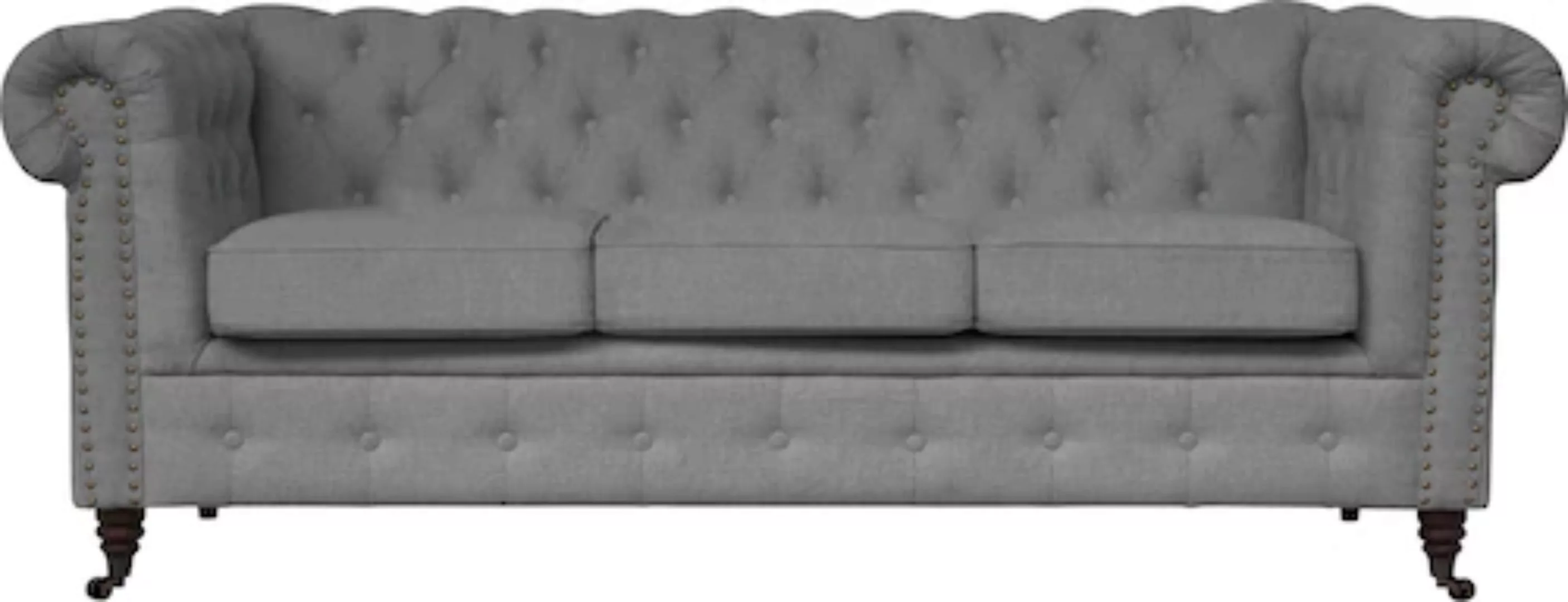 Home affaire Chesterfield-Sofa "Aarburg", aufwändige Knopfheftung und Ziern günstig online kaufen