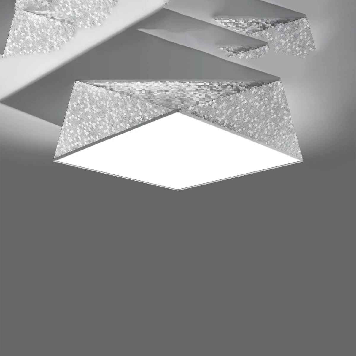 SOLLUX lighting Deckenleuchte »HEXA«, 3 flammig, Leuchtmittel E27   ohne Le günstig online kaufen