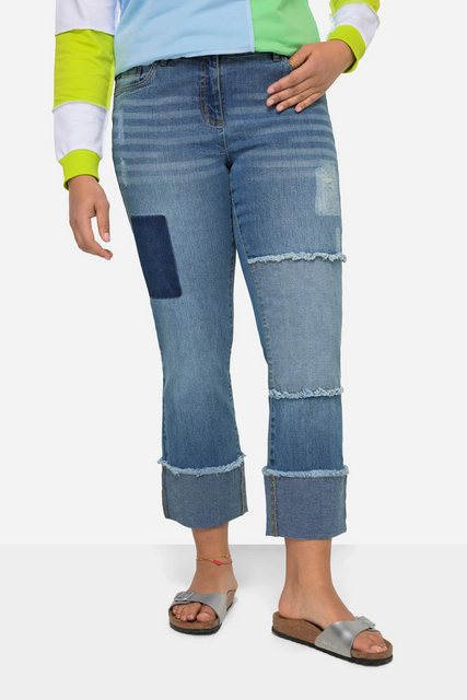Angel of Style Regular-fit-Jeans Jeans weites Bein Patches 5-Pocket Umschla günstig online kaufen