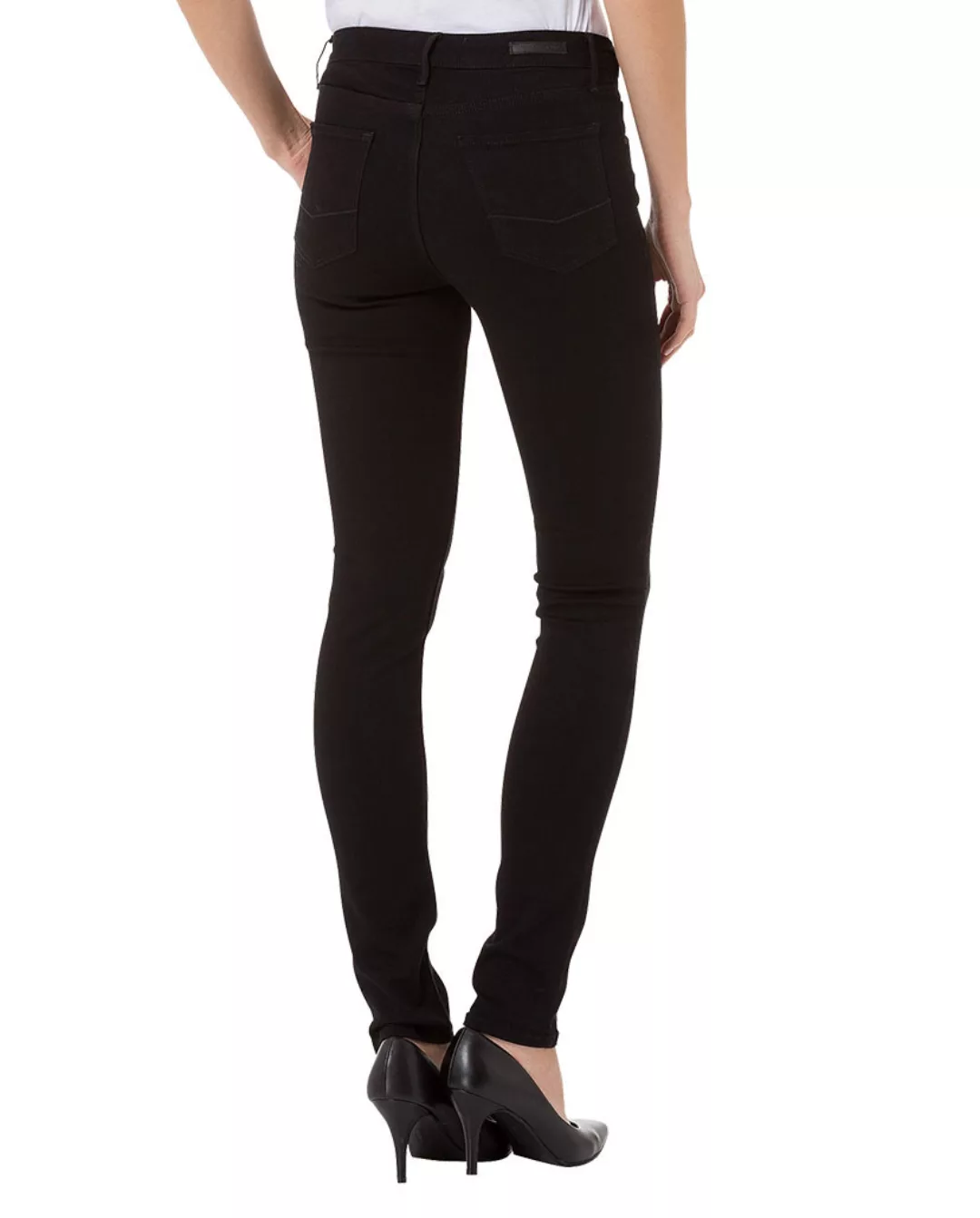 Cross Jeans Damen Jeans Alan - Skinny Fit - Schwarz - Black günstig online kaufen