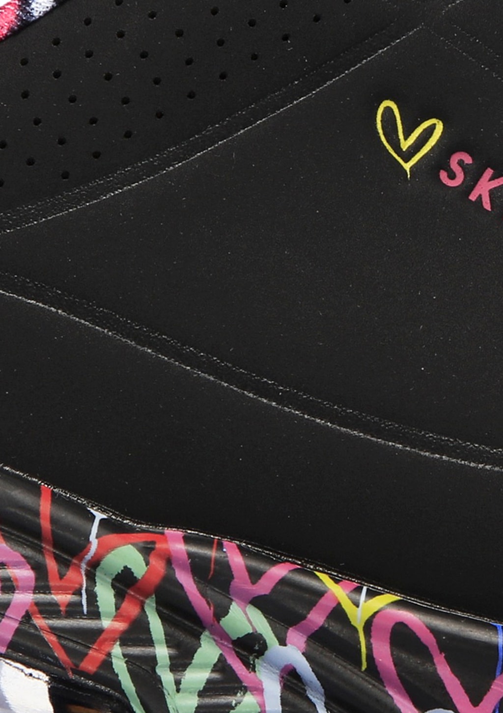 Skechers Wedgesneaker "UNO-LOVING LOVE", mit coolem Graffiti-Print, Freizei günstig online kaufen