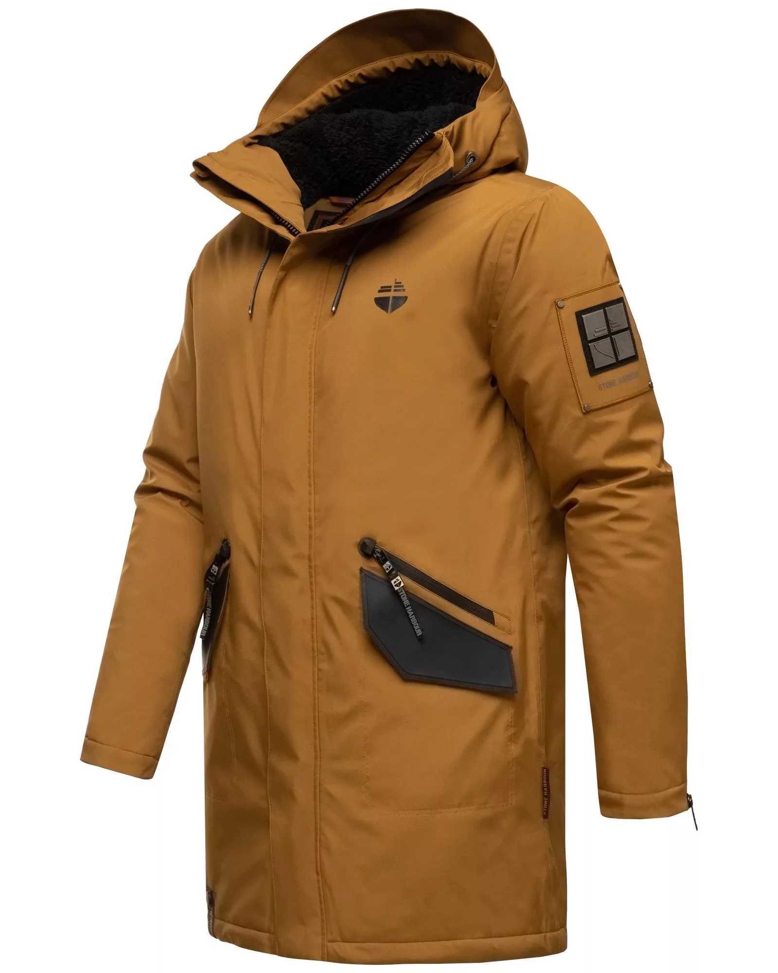 Stone Harbour Wintermantel "Ragaan", modischer Herren Winterparka mit Teddy günstig online kaufen