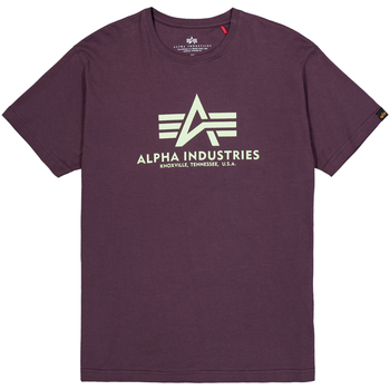Alpha Industries  T-Shirts & Poloshirts Basic T-Shirt BL - Plum günstig online kaufen