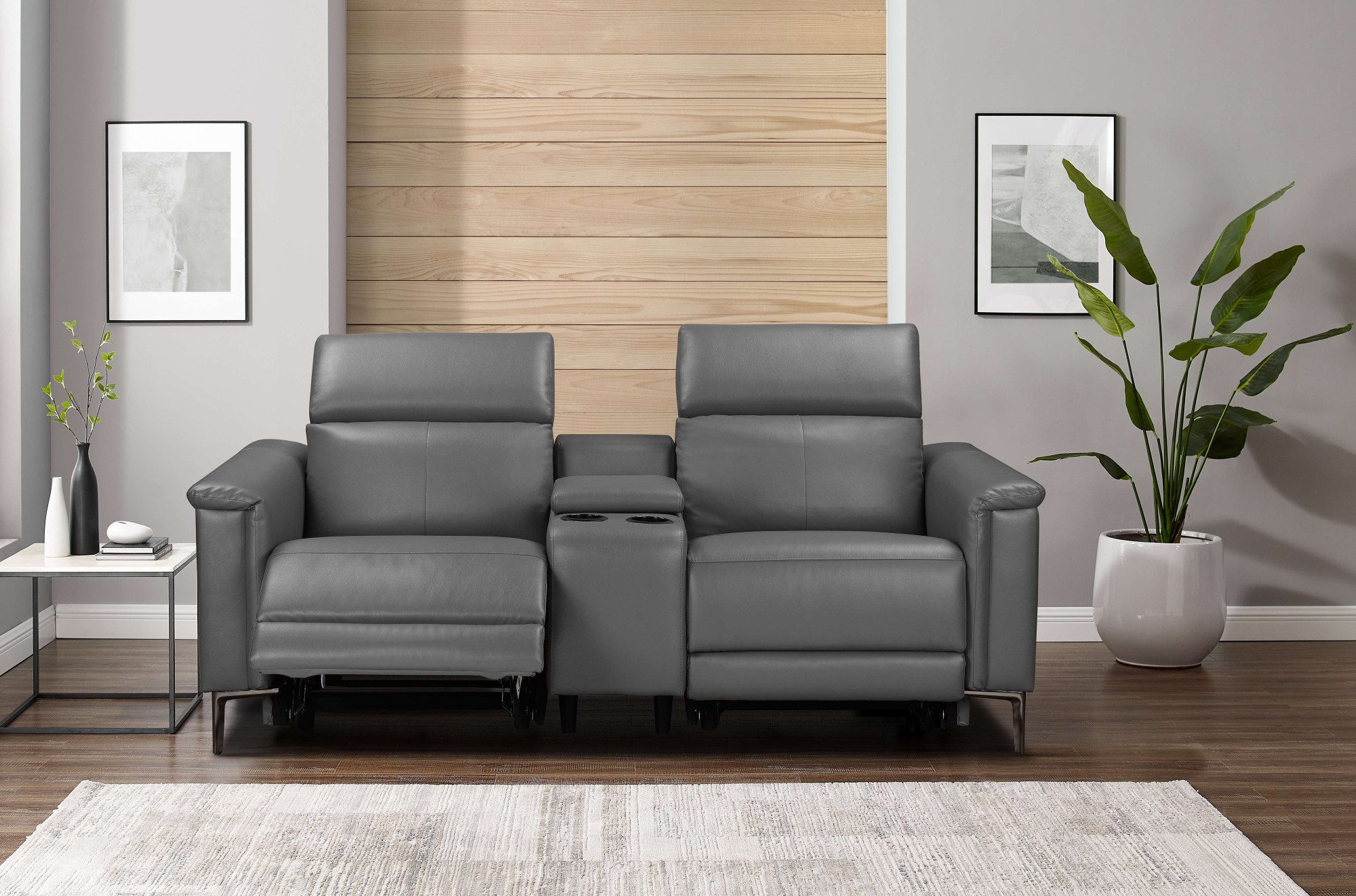 Home affaire 2-Sitzer "Lund, 2er-Kinosofa, TV-Sessel, Multimedia-Sofa, USB- günstig online kaufen