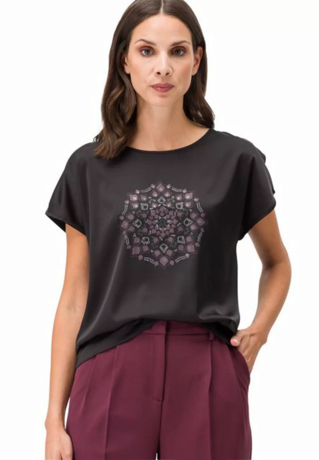 Zero Kurzarmshirt "zero Blusenshirt mit Mandala Print", weiteres Detail günstig online kaufen