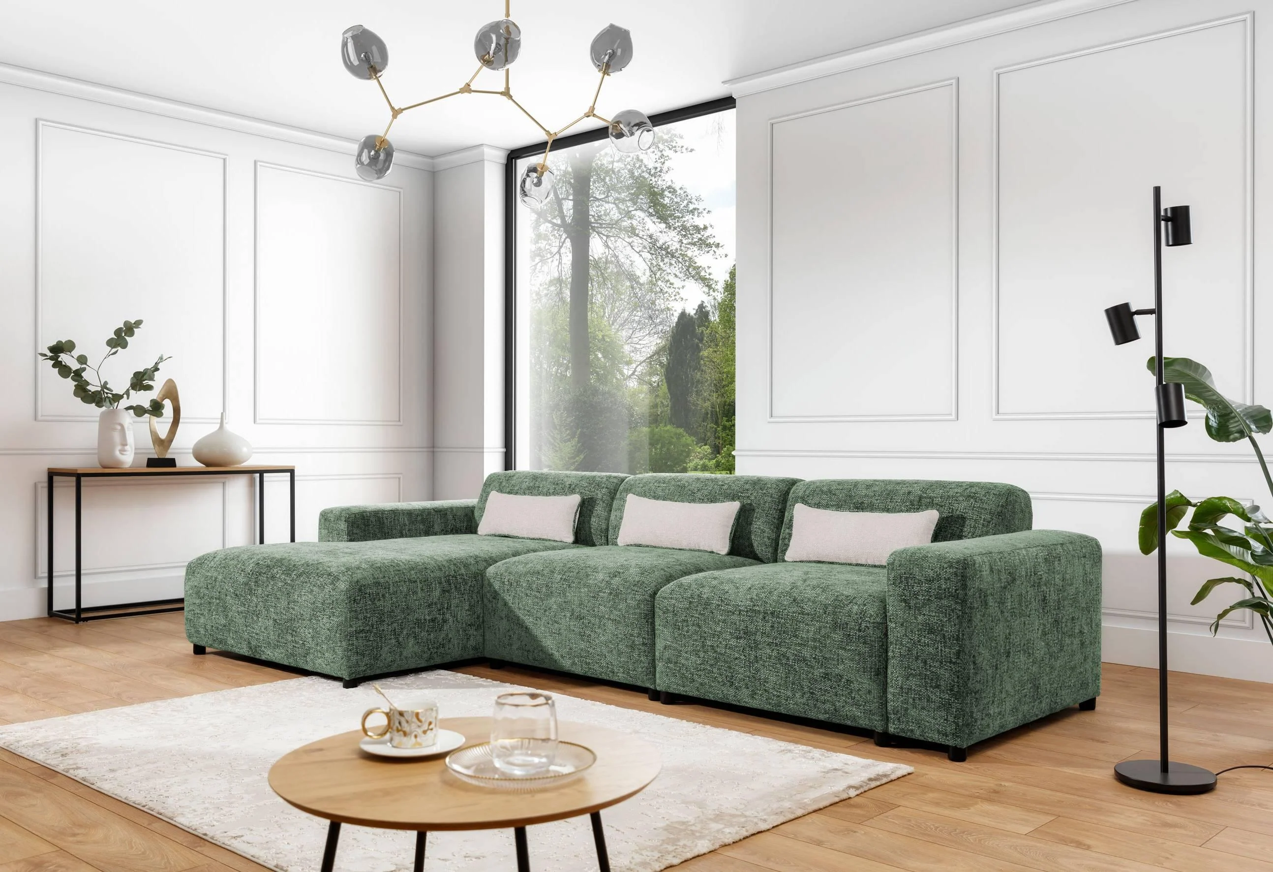 NADUVI Collection | Ecksofa Rizza Big Chenille links günstig online kaufen