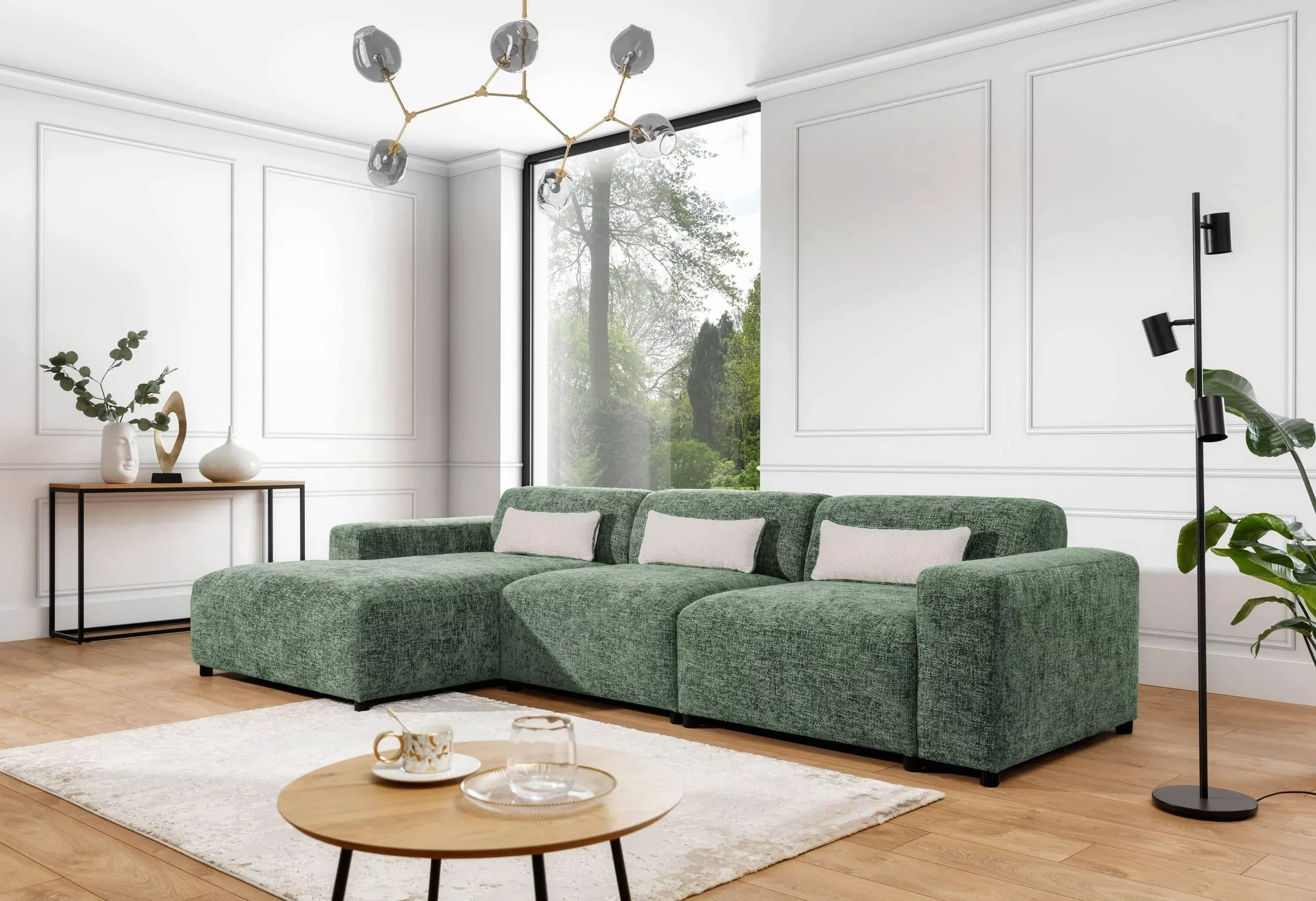 NADUVI Collection | Ecksofa Rizza Big Chenille links günstig online kaufen