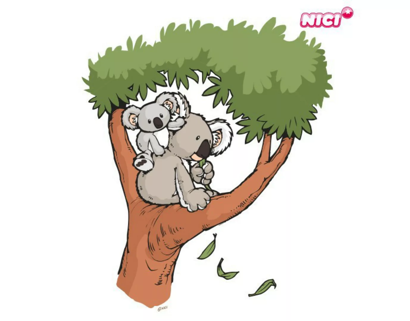 Wandtattoo Kinderzimmer NICI - Wild Friends Koala Joey - Koalafamilie auf B günstig online kaufen