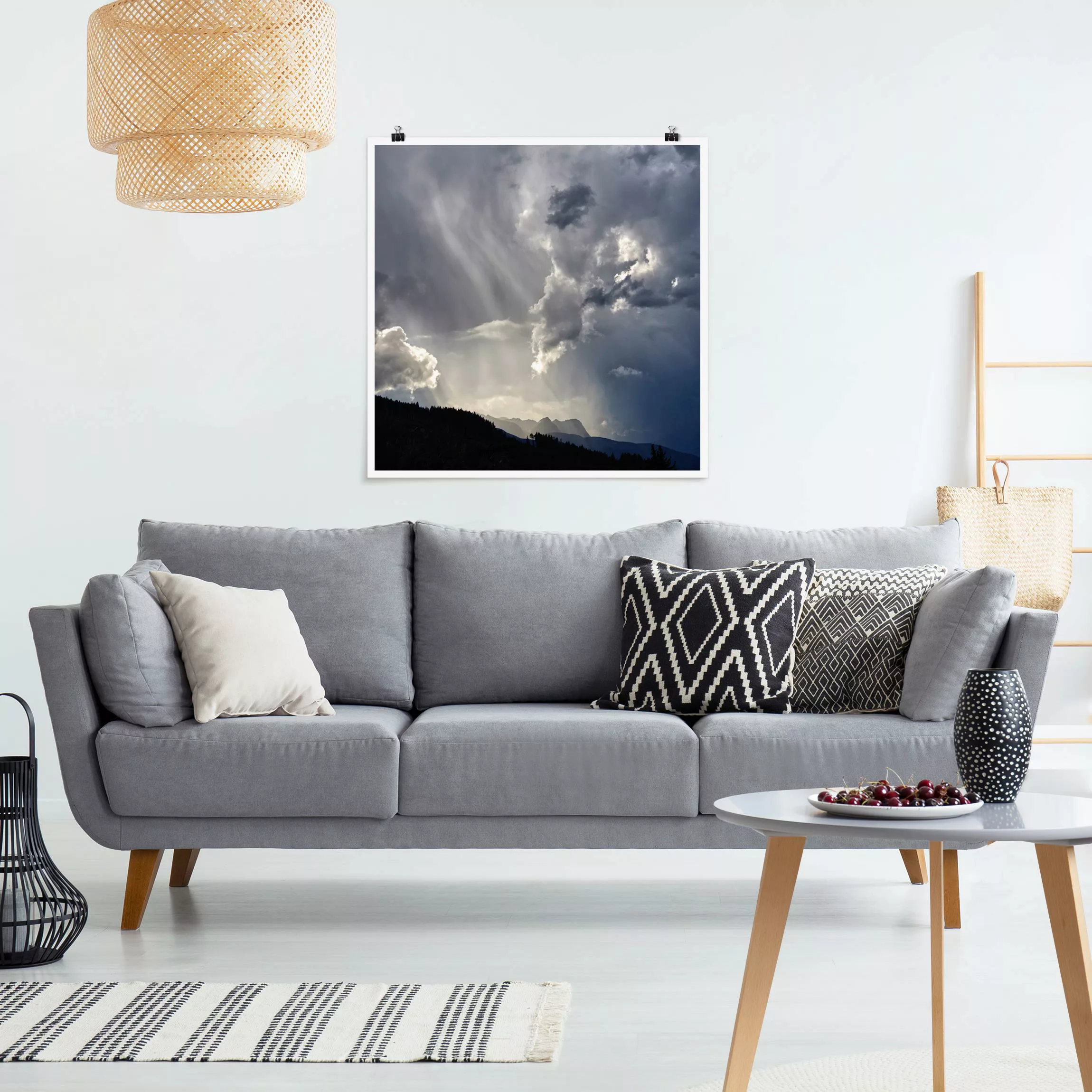 Poster Wilde Wolken günstig online kaufen