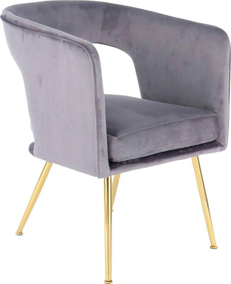Kayoom Stuhl »Jolene 125, Esszimmerstuhl,eleganter Stoffbezug«, 1 St., samt günstig online kaufen