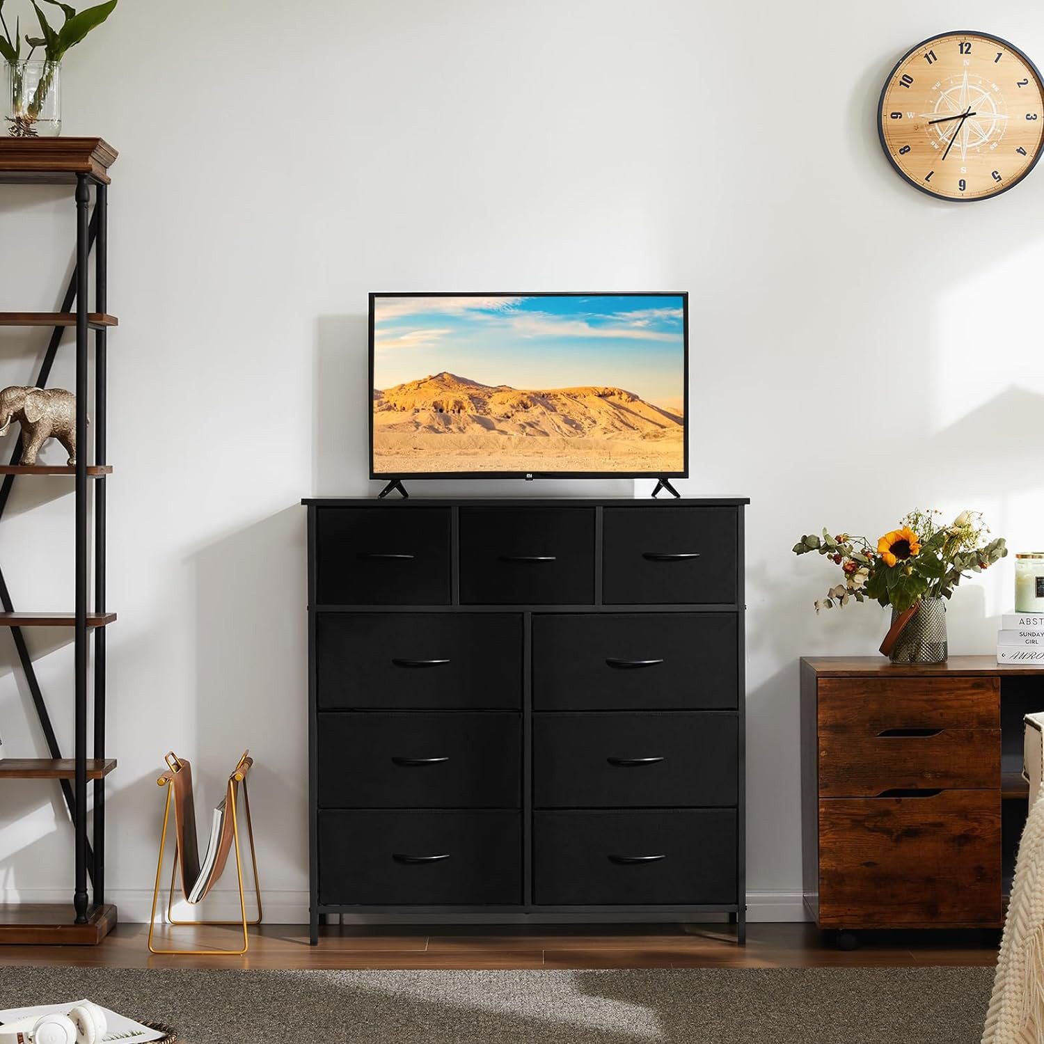 DUMOS Stoffschrank Kommode mit 9 SchubladenIdeal günstig online kaufen