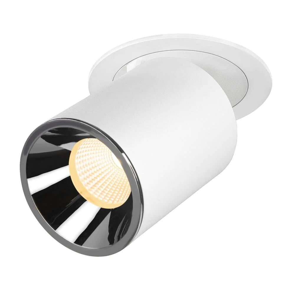 LED Deckeneinbauspot Numinos Projector L in Weiß und Chrom 25,4W 2200lm 300 günstig online kaufen