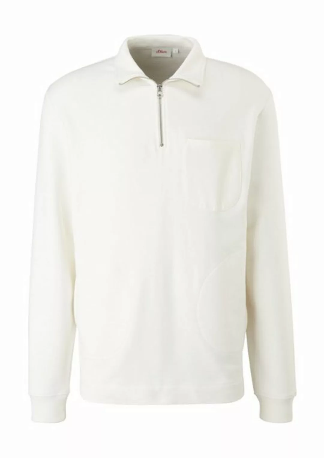 s.Oliver Sweatshirt offwhite regular fit (1-tlg) günstig online kaufen