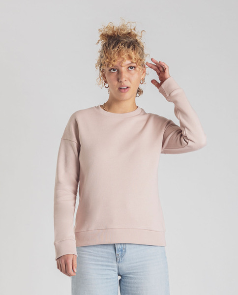 Damen Sweater Aus Bio-baumwolle - Flight - Rosa günstig online kaufen