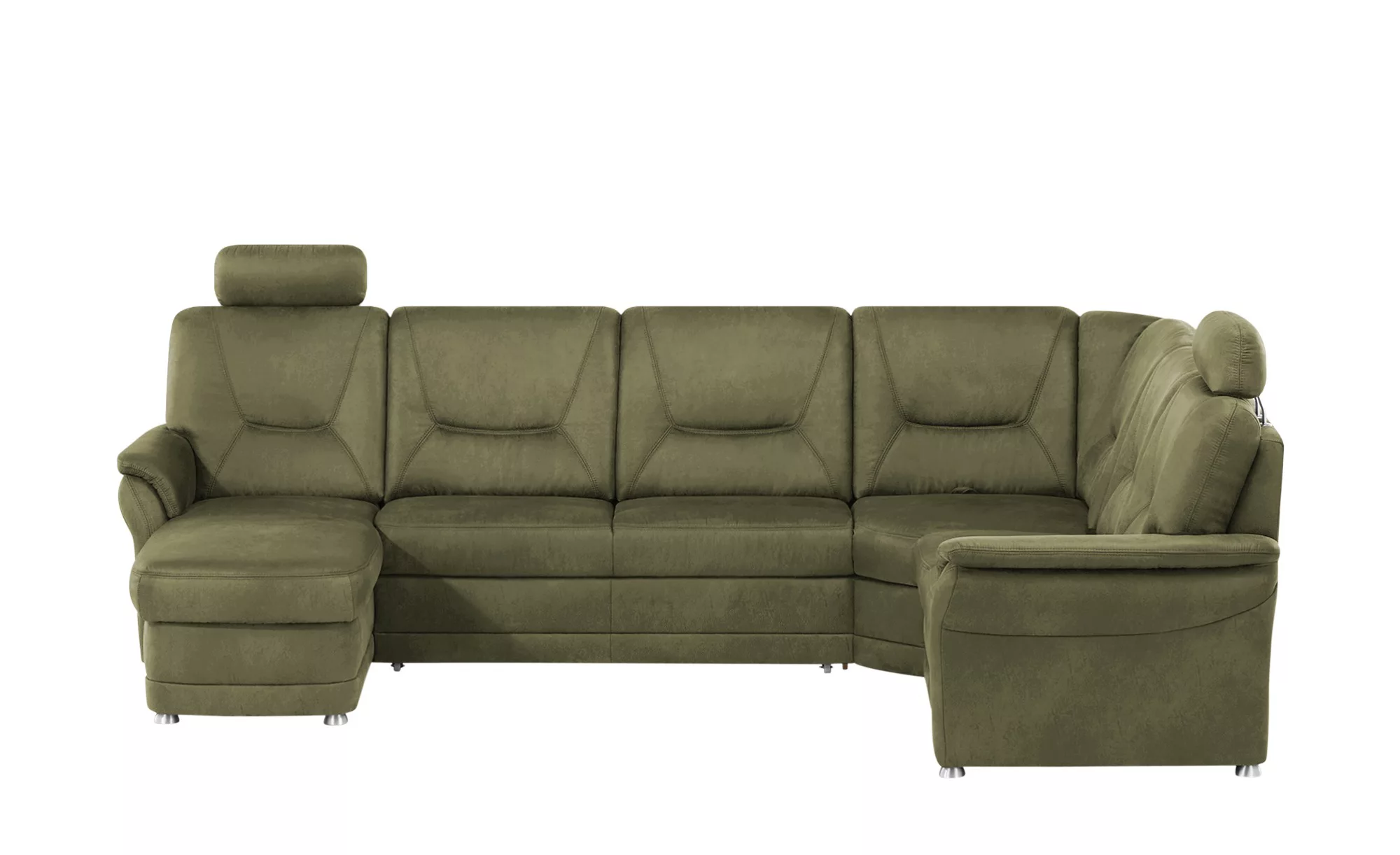 meinSofa Wohnlandschaft  Edda - grün - 96 cm - Polstermöbel > Sofas > Wohnl günstig online kaufen