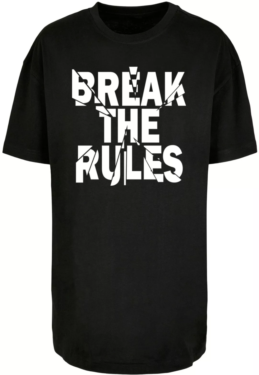 Merchcode T-Shirt "Merchcode Damen Ladies Break The Rules 2 Oversized Boyfr günstig online kaufen