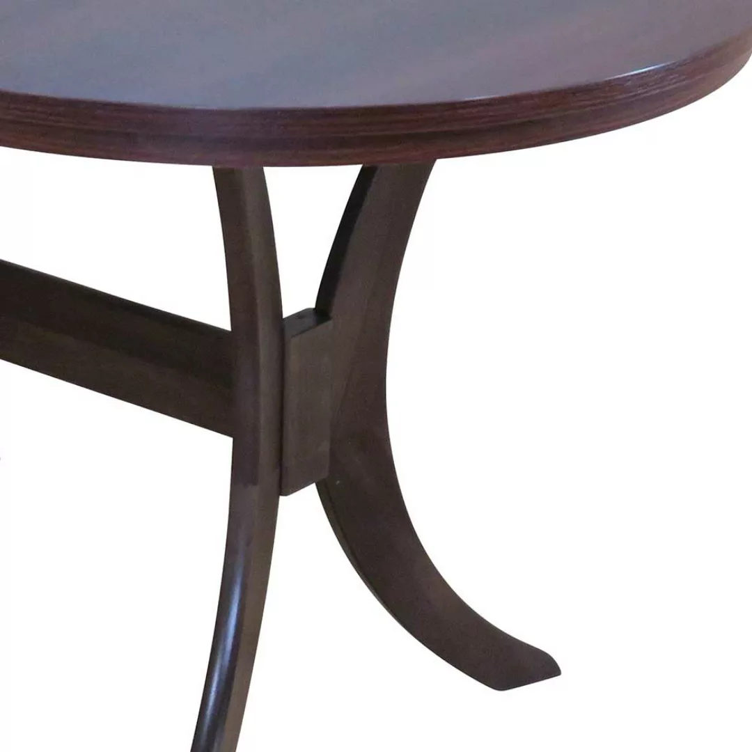 Ovaler Esszimmertisch in Nussbaumfarben ausziehbar günstig online kaufen