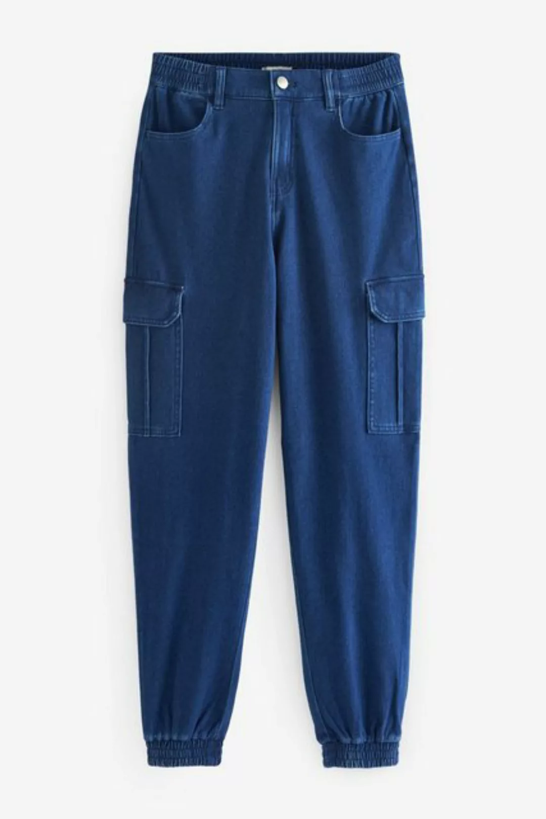 Next Jogg Pants Denim-Jogginghose aus Jersey im Cargo-Stil (1-tlg) günstig online kaufen