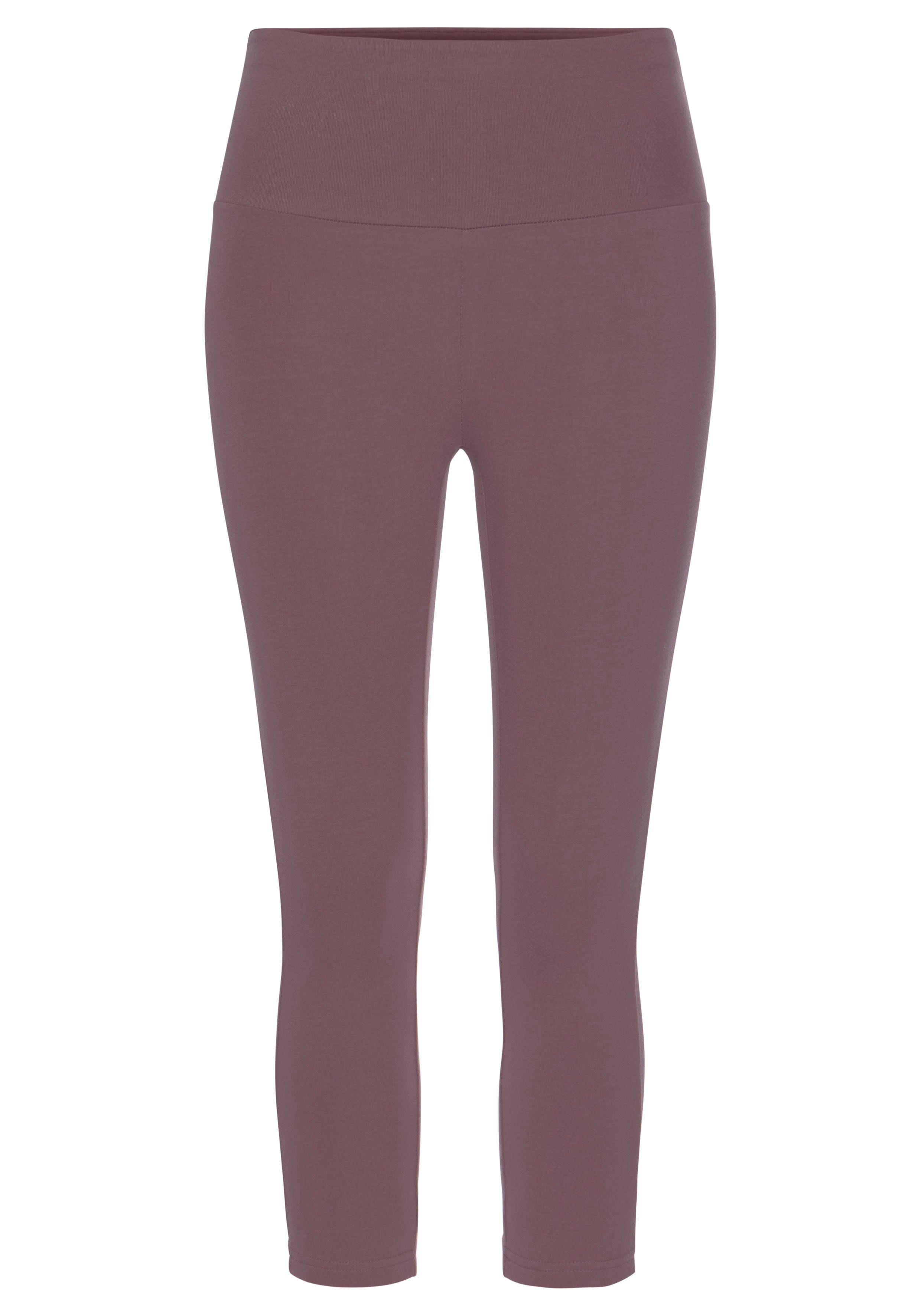 LASCANA Caprileggings, mit breitem weichem Bündchen, Loungewear günstig online kaufen