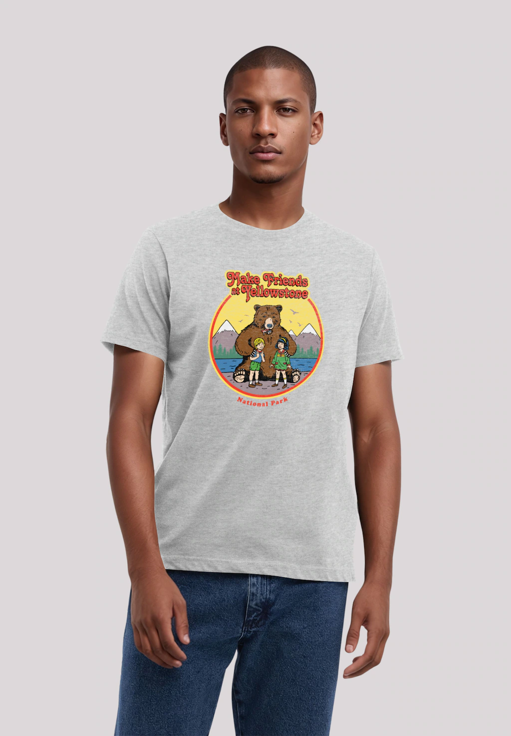 F4NT4STIC T-Shirt "US National Parks Make Friends At Yellowstone", Premium günstig online kaufen