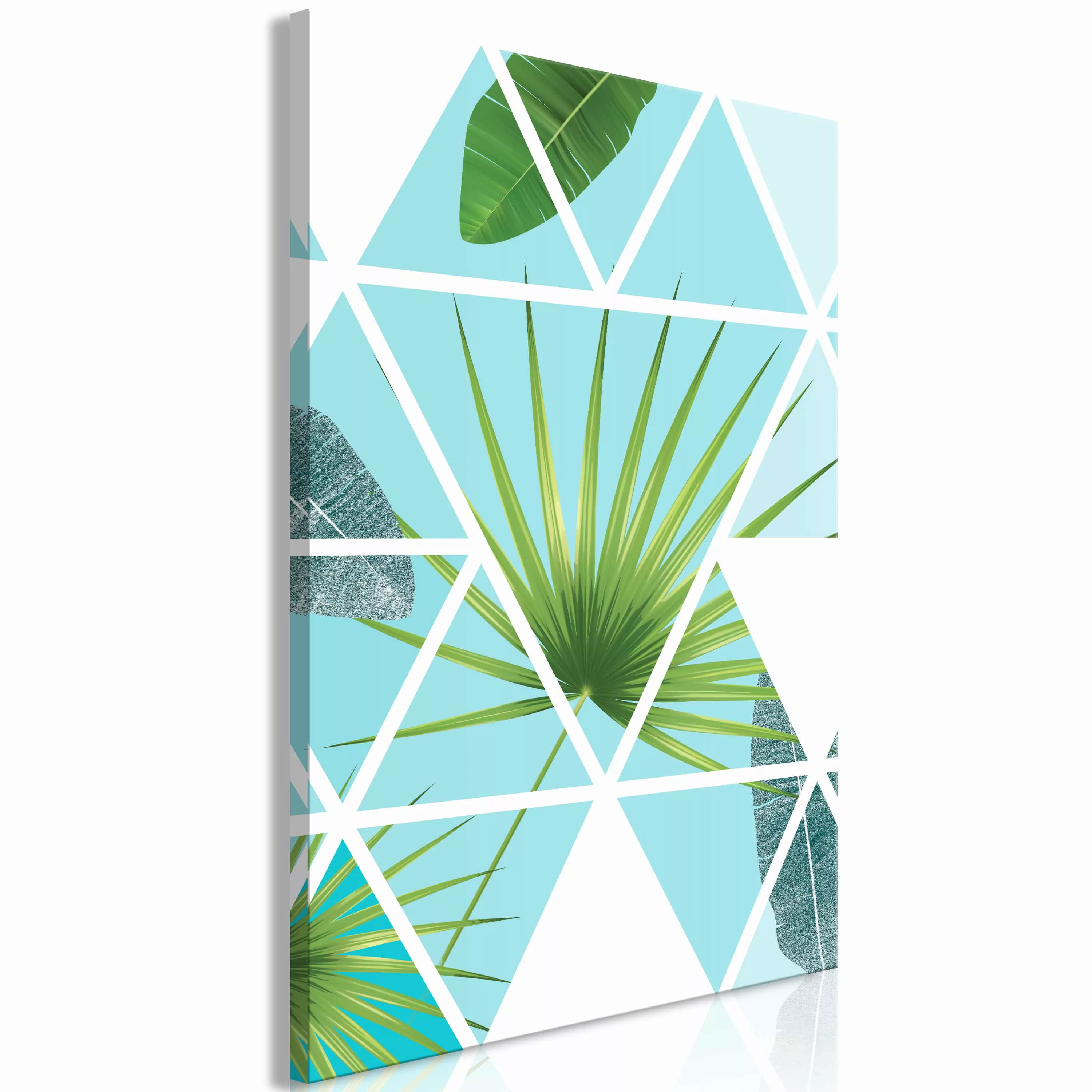 Wandbild - Geometric Palm (1 Part) Vertical günstig online kaufen