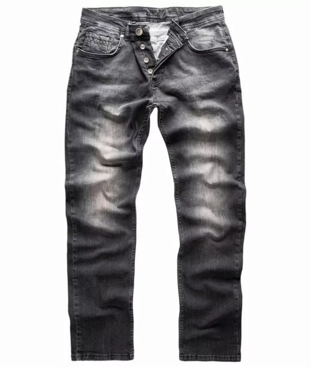 Rock Creek Straight-Jeans Herren Jeans Regular Fit Dunkelgrau RC-2158 günstig online kaufen