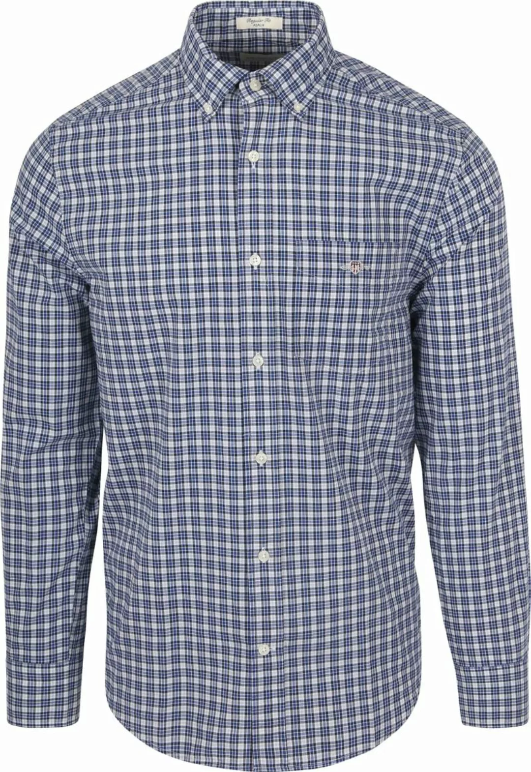 Gant Langarmhemd REG POPLIN SMALL CHECK SHIRT Regular Fit Popeline Hemd mit günstig online kaufen