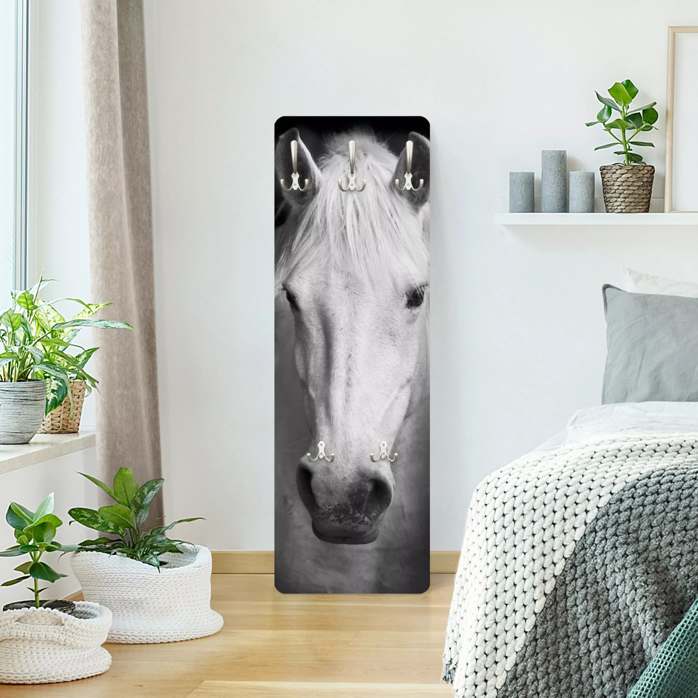 Wandgarderobe Holzpaneel Tiere Dream of a Horse günstig online kaufen