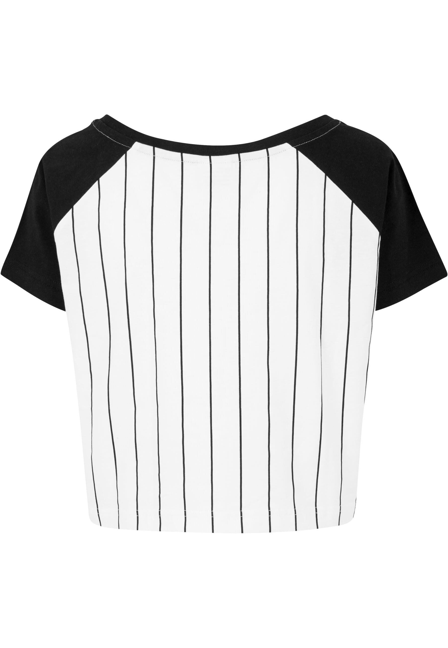 URBAN CLASSICS T-Shirt "Urban Classics Damen Ladies Cropped Baseball Tee", günstig online kaufen