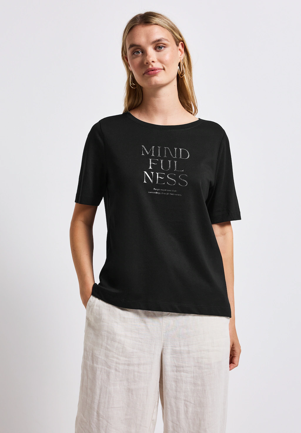 STREET ONE T-Shirt, mit Schriftzug günstig online kaufen