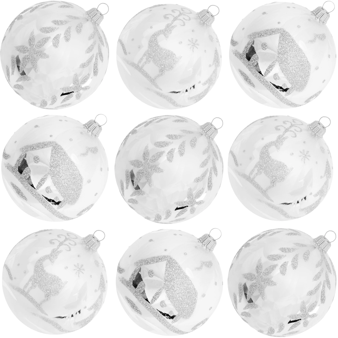 Krebs Glas Lauscha Weihnachtsbaumkugel "KGL03381", (Set, 9 St.), aus Glas, günstig online kaufen