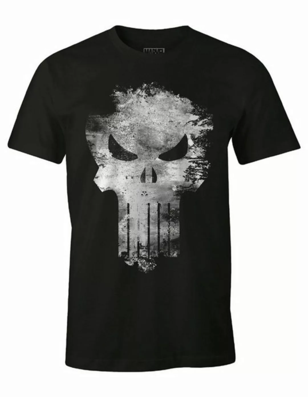 Punisher T-Shirt Distress Skull günstig online kaufen