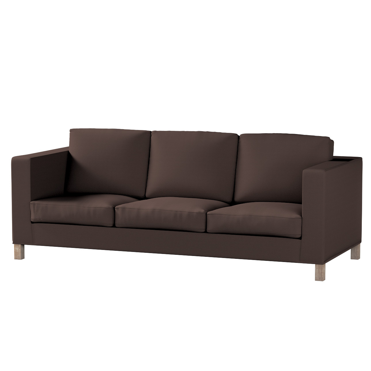 Bezug für Karlanda 3-Sitzer Sofa nicht ausklappbar, kurz, Kaffee, Bezug für günstig online kaufen
