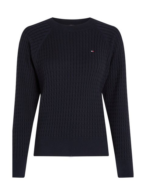 Tommy Hilfiger Curve Rundhalspullover CRV CO CABLE C-NK SWEATER in Großen G günstig online kaufen