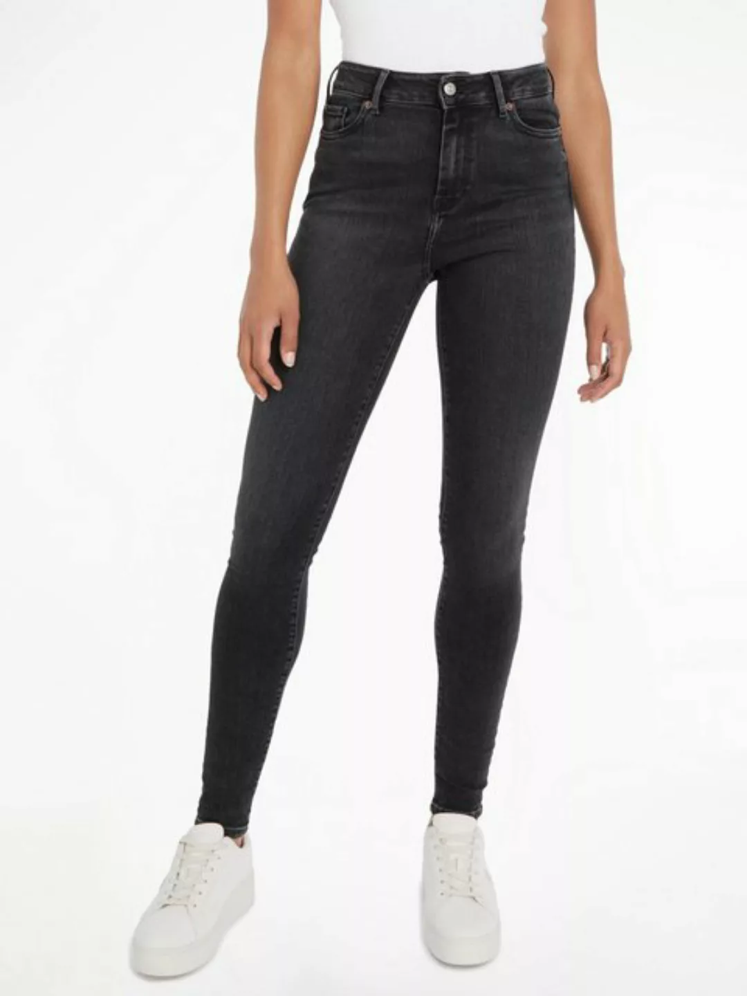 Tommy Hilfiger Skinny-fit-Jeans HARLEM U SKINNY HW CAL mit Tommy Hilfiger L günstig online kaufen