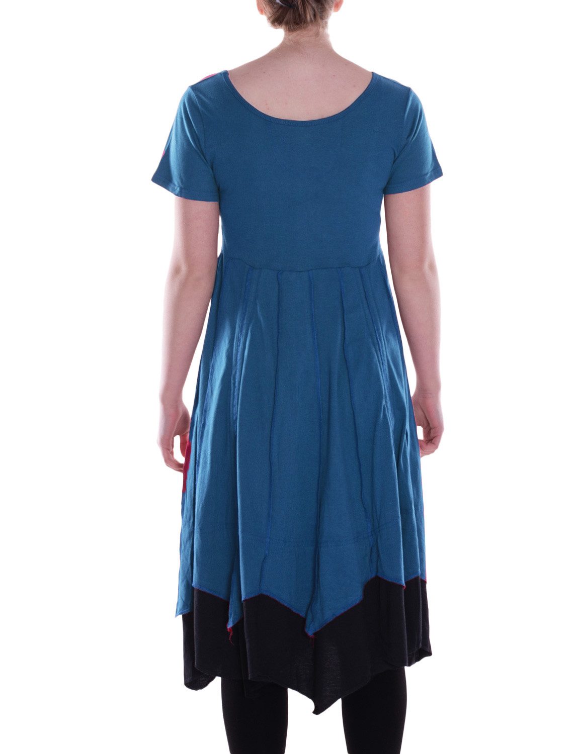 Vishes Midikleid Damen knielanges Kleid Baumwolle günstig online kaufen