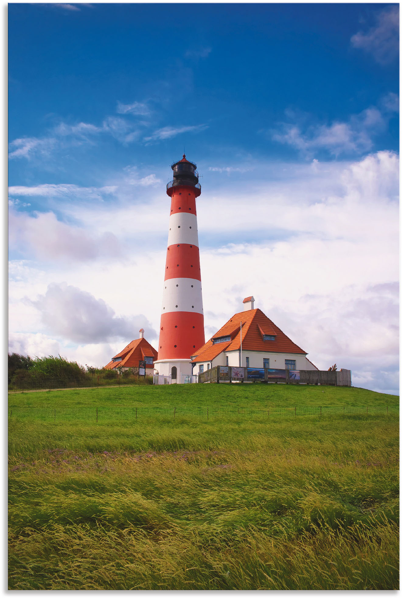 Artland Wandbild "Westerhever Leuchtturm", Gebäude, (1 St.), als Alubild, O günstig online kaufen