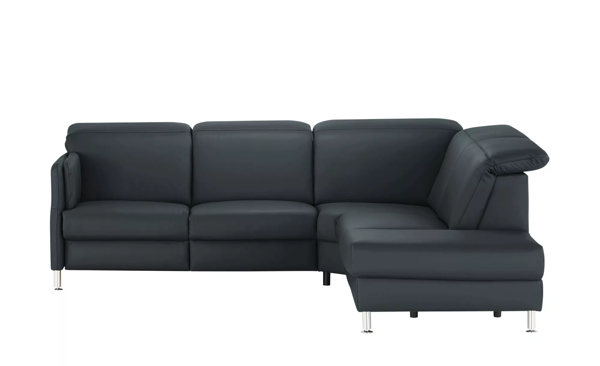 meinSofa Leder-Ecksofa  Leon ¦ blau ¦ Maße (cm): B: 259 H: 83 T: 236 Polste günstig online kaufen