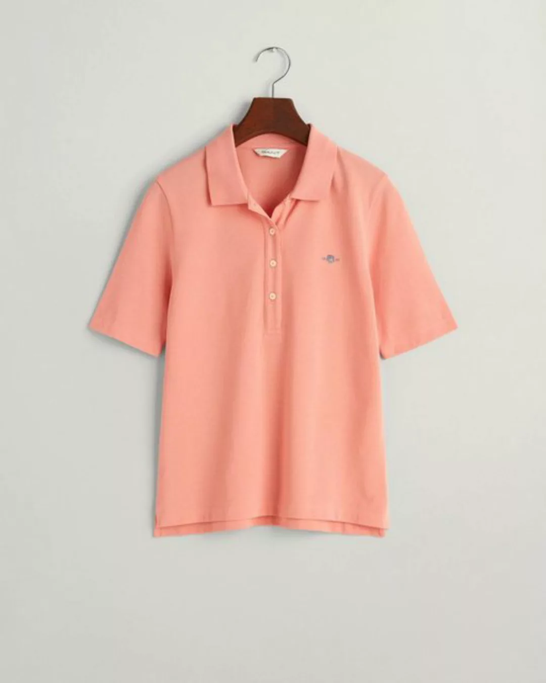 Gant T-Shirt SLIM SHIELD SS PIQUE POLO, PEACHY PINK günstig online kaufen